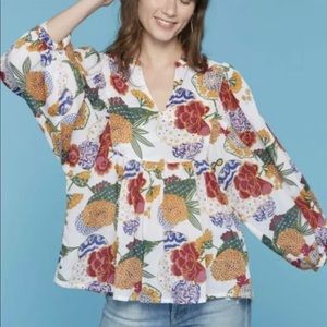 Roberta Roller Rabbit Cheri Floral Top Tunic